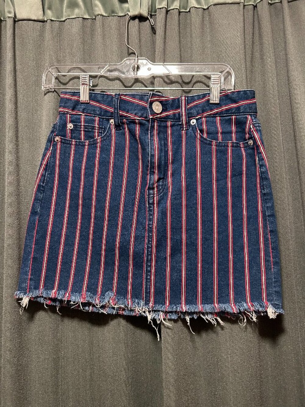 American Eagle Stretchy Denim Mini Skirt